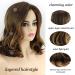 RENERSHOW Brown Highlight Short Wavy Wig for White Women - Synthetic Hair Replacement for Daily & Party Wear - Buy Online on GoSupps.com