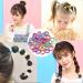 50-Piece Candy Color Seamless Elastics Hair Ties for Girls - Ponytail Holders & Hair Accessories - Multicolor Mix - Buy Online on GoSupps.com