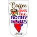 Heal with Appeal Amputee stump sock Coffee Super Mommy Powers V1 3Ply stump sock