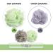 Valby Loofah Exfoliating Bath Sponge Shower Puff Body Poufs Shower Sponge Shower Scrunchie Set of 2 Body Scrubbers (Grey/Mint) - Buy Online on GoSupps.com