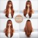 Blonde Unicorn Auburn Red Wig with Bangs for Women - Long Natural Synthetic Cosplay Wig - Buy Online on GoSupps.com