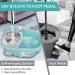 Favbal Spin Mop Bucket with Wringer Set - 6 Replacement Refills, 61 Extended Handle - For Home Hardwood Floors & Tiles - Buy Online on GoSupps.com