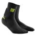 CEP Women's Ortho+ Achilles Short Socks Circulation Muscle Stability Recovery 2 Black/Green