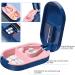 Tablet Divider & Cutter for All Sizes - 2 in 1 Tablet Splitter with Storage Compartment - Blue - Buy Online on GoSupps.com