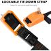 2023 Upgrade 2 Pack Lockable Tie Down Straps | 10ft Stainless Steel Cables | Kayak, Bike, Surfboard | Orange - Buy Online on GoSupps.com