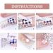 NICENEEDED Airbrush Nail Stickers Nail Stencils French Nail Decals Printing Template Stencil Tool Hollow 3D Self-Adhesive Design Butterfly Star Heart Cross DIY Nail Art Manicure Charms Decoration - Buy Online on GoSupps.com