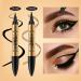 2 in 1 Magic Eyebrow Pencil - Microblade Eyebrow Pen for Natural Makeup - Gold-Black - Buy Online on GoSupps.com
