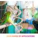 9-Piece Bird Toys Set | Parrot & Budgie Accessories | Cage Rocking Toys & Wooden Platforms for Finches & Lovebirds - Buy Online on GoSupps.com