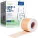 Silicone Scar Sheets(1.6"x130"-3.3M) Medical Grade Silicone Scar Tape Silicone Strips for Scar Healing Painless Scar Removal Tape for All Surgical Incisions C-Section Burn Keloid Acne 1.6"x130"-3.3M 1.6"x130"-3.3m Tape Roll