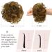 100% Human Hair Messy Rose Bun Hair Piece for Women - Brown with Warm Blonde Highlights - Buy Online on GoSupps.com