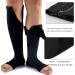 Mdrcg Compression Stockings with Zipper | Knee High Open Toe Calf Socks | 15-20 mmHg Support for Optimal Circulation - Buy Online on GoSupps.com
