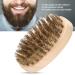 Men's Beard Brush & Mustache Comb - Soft Bristle Oval Bamboo Handle | Beard Shaping Tool for Home Use - Buy Online on GoSupps.com