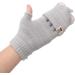 USB Heated Gloves Mens Fashion Office Work Fingerless Heating (Grey) - Buy Online on GoSupps.com