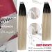 Moresoo 22 Inch Balayage Tape in Human Hair Extensions | Natural Black Ombre to Blonde | 20 Pieces/50g #1B/18/60 - Buy Online on GoSupps.com