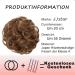 JJStar Large Dutt Hair Part with Rubber Band - Messy Bun & Ponytail Hair Extensions for Women - Chestnut Brown - Buy Online on GoSupps.com