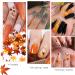ACDOKUK 12 Colors Autumn Blatt Nail Art Glitter Sequins Perfect Thin Decals for Stunning Autumn Nail Art Decoration - Buy Online on GoSupps.com