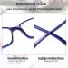 Cojwis 2 Pack Blue Light Blocking Reading Glasses for Men & Women - Spring Hinge Anti-Dizzy 1 Black & 1 Blue 2.25x Magnification - Buy Online on GoSupps.com