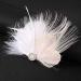 GENBREE White Feather Hair Clip - 1920s Flapper Headpiece with Crystal Gatsby Detail - Prom Party Headband for Women - Buy Online on GoSupps.com