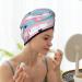 Hair Towel Wrap & Turban - Quick Drying Hair Towel with Button (Flamingo1) | International Shipping Available - Buy Online on GoSupps.com