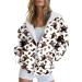 Halloween Costumes Sleeve Pocket Zipper Track Jacket Loose Halloween Pumpkin Print Women Hoodie Pale Hoodie Ai Large