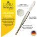 Camila Solingen CS31 3.5 Gold Tipped Surgical Tweezers - German Stainless Steel, Straight Tip, for Flawless Facial Hair & Eyebrow Shaping - Men/Women - Buy Online on GoSupps.com