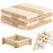 Sukh Popsicle Sticks for-Crafts - 200 PCS Craft Popsicle Sticks 4.5 inch Wooden Multi-Purpose Premium Wood for Waxing Crafting Paddle Ice Cream Stirring Plant Labels DIY Art Projects Craft Stick Log Color*200