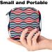 Stylish Storage Bags for Women: American Stripes & Waves - Perfect for Menstrual Cups & Tapes - Buy Online on GoSupps.com