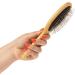 Mikki Bamboo Ball Pin Brush for Medium to Thick Hair Coats - Handmade from Sustainable Bamboo - Large Brown - Buy Online on GoSupps.com