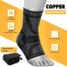 JIUFENTIAN Ankle Brace for Men & Women - Adjustable Compression Sleeve for Achilles Tendonitis & Plantar Fasciitis - Eases Swelling & Sprains - Small Grey/Black Pair - Buy Online on GoSupps.com