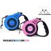Pets Playground Retractable Dog Lead | Glow in the Dark Reflective Puppy Leash | Long Strong Heavy Duty Blue Lead - 5M - Buy Online on GoSupps.com