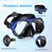 2 Pack Adult Swim Mask with Nose Cover | Anti Fog Tempered Glass Goggles for Diving Snorkeling - Buy Online on GoSupps.com