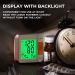 Accurate Wrist Blood Pressure Monitor with Adjustable Cuff for Home Use - 2x120 Memory, Backlight LCD Display, Carrying Case - White+Orange - Buy Online on GoSupps.com