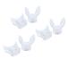 MALUAN 6 Pack Silicone Mouthpiece Diving Clear with Tie Strap Diving Equipment Breathing Tube Accessories, Universal Caliber fits on Most of Products, Disinfection Vacuum Packaging,