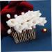 DOITOOL Flower Comb Hair Flowers Accesorios Para Flower Pearl Side Comb Summer Accessories Flower Girl Headpiece Artificial Flower Hairpins Floral Hair Clip Hanfu Resin Bride Hair Piece - Buy Online on GoSupps.com
