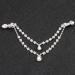 Silver Rhinestone Double Chain Headpiece for Women - Wedding & Prom Accessory - Buy Online on GoSupps.com