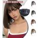 Bangs Hair Clip Air Bangs Wig For Women With Natural Front Forehead Invisible Hair Patch Round Face French Bangs Fake Bangs Bangs Clip in Hair(Color:Light Brown) - Buy Online on GoSupps.com