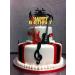 Rock and Roll Cake Topper Happy Birthday Cake Decorations Drums Guitar Musical Notes Music Player Rock Lets Party Theme Birthday Anniversary Party Supplies Black Glitter - Buy Online on GoSupps.com
