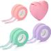 6 Rolls Eyelash Extension Tape Breathable Adhesive Lash Tape Non-woven Fabric Lash Tape with Heart-shaped Tape Dispenser Cutter  0.5 Inch Wide  10 Yards Long of Each