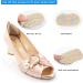 Heel Pads Grips Liner Cushions Inserts - Prevent Heel Slip and Pain, Blister Relief - Improve Shoe Fit - 5mm (Beige+Black+Clear) - Buy Online on GoSupps.com