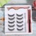 Magnetic False Eyelashes with Liquid Eyeliner and Tweezers Set - Reusable Eyelash Extension Kit (#035) - Buy Online on GoSupps.com
