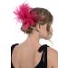 Zac's Alter Ego Large Colourful Feather Fascinator On Comb Fuchsia Pink - Buy Online on GoSupps.com