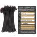 DAIXI 100% Real Human Hair Dreadlock Extensions - 6-18 Inch, 30 Strands, Custom Thickness, Dyeable & Curly - Handmade for Men & Women - Buy Online on GoSupps.com