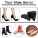 2 Pairs Shoe Inserts for Loose Shoes | Reusable Toe Cushion Fillers | Size Reducer for High Heels Flats & Casual Shoes (Black Pointy - Buy Online on GoSupps.com