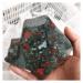 Natural Dragon Blood Crystal Rough Raw Stone Slabs Bloodstone Quartz Samples Coaster Plate Collections Specimens in Bulk (Size : 220-250g one)
