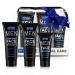 Men's Skin Care 3 Piece Set Daily Essential Face Kit Including Face Cleanser Exfoliating Scrub & Day Cream Face Moisturizer Great Gift for Men 3 Piece Gift Set