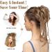 Bun Hair Piece Tousled Updo Messy Bun Hair Piece Chignon Ponytail Extensions with Elastic Rubber Band Curly Scrunchies Ponytail Hairpiece for Women Hair Pieces for Women (Color : 12H24) - Buy Online on GoSupps.com