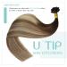 Youngsee Real Hair Bonding Extensions - Balayage U-Tip 1g 35cm Keratin Extensions for All Hair Types - #4/6/25 #4/6/22 - Ideal for Cancer Patients - Buy Online on GoSupps.com