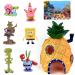 BGTLJKD 7 PCs aquarium decoration pineapple form aquarium decoration ornament aquarium spongebob decoration aquarium decoration landscape ananas house aquarium decor for underwater decoration aquarium fish pond