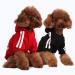 Fashion dog hoodie dog clothing streetwear pure cotton sweatshirt dog cat puppy small medium -sized fashion outfit (black/red s) black/red s