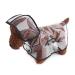 Petcute Hunders coat waterproof pet rain coat with hood transparent PVC breathable dog raincoat with button closure suitable for medium and large dogs L black